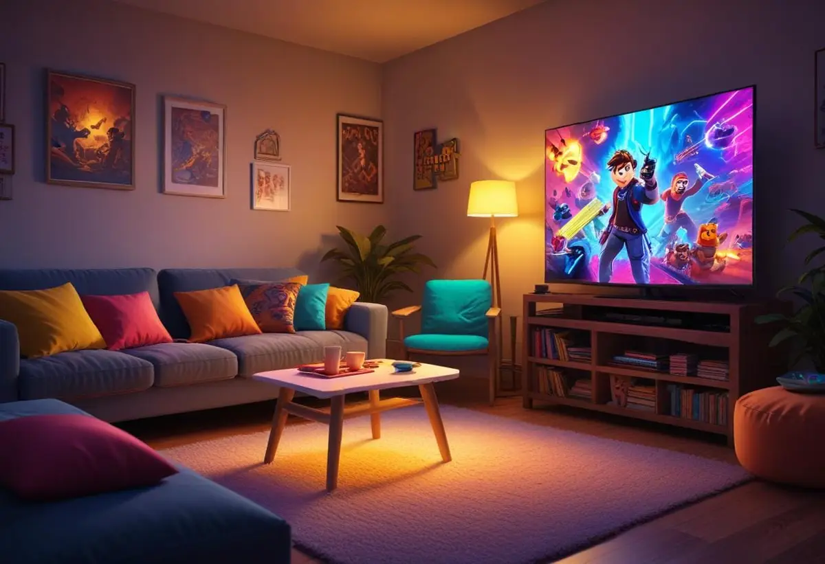 Tv spel för två illustration